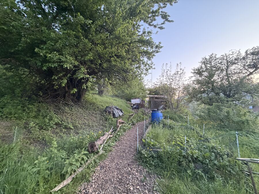 Weg durch den autonomen Garten
